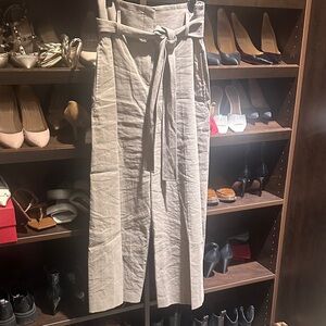 Theory Tan High-Waisted Pants